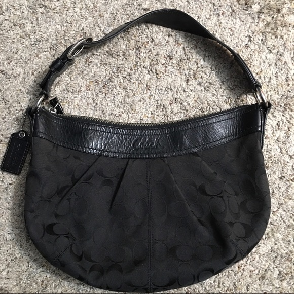 Coach Black Signature Purse - Picture 2 of 13